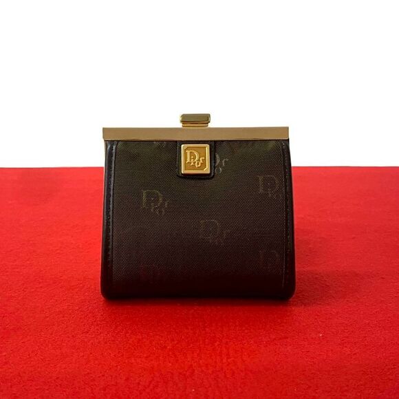 Dior Handbags - Christian Dior Trotter Canvas Leather Coin Case